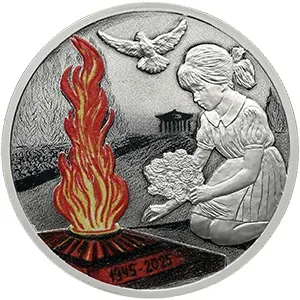 Монета "Никто не забыт", 2025 г., Серебро, 10 гр., проба 925, КАМЕРУН