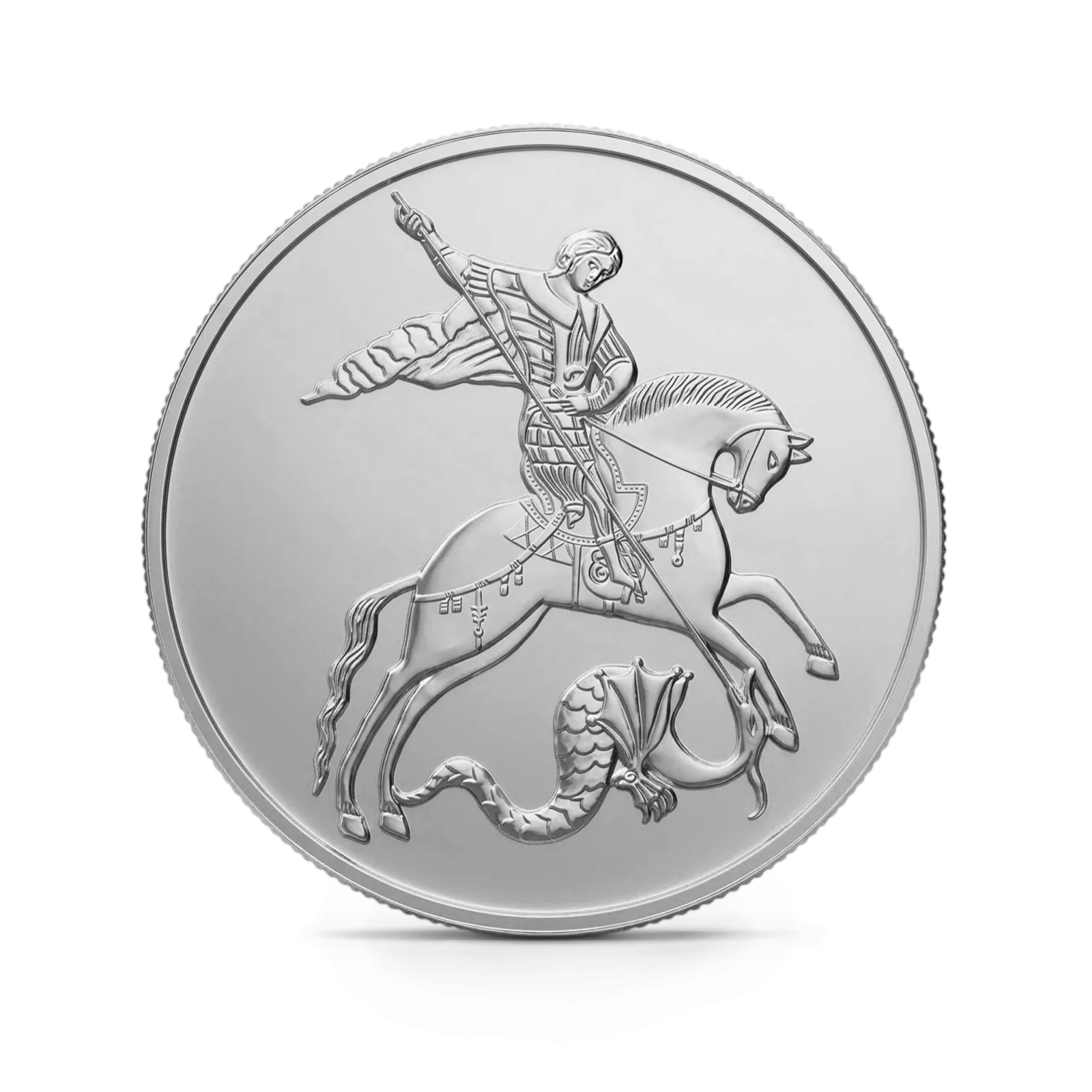 Монета "Георгий Победоносец", ММД, 2010 г., Серебро, 31,1 гр., проба 999, РОССИЯ