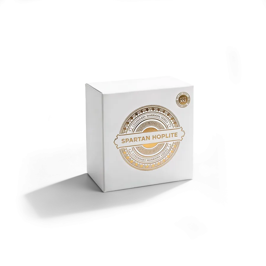 Монета "Легендарные войны: Спартанский воин", 2021 г., Серебро, 15,55 гр., проба 999, КАМЕРУН