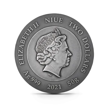 Монета "Крипто-Майнинг", 2021 г., Серебро, 50 гр., проба 999, НИУЭ