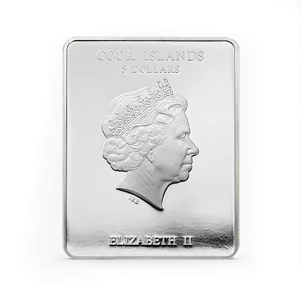 Монета "Святая Екатерина",  2011 г., Серебро, 25 гр., проба 999, ОСТРОВА КУКА