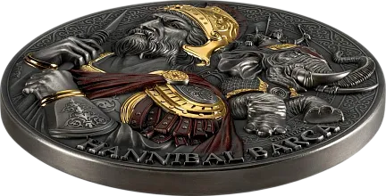 Монета "Ганнибал", 2025 г., Серебро, 155,5 гр., проба 999, КАМЕРУН