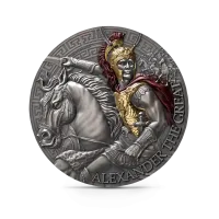 Монета "Александр Великий ", 2024 г., Серебро, 155,5 гр., проба 999, КАМЕРУН