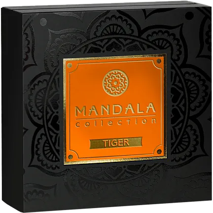 Монета "Тигр. Mandala Art", 2022 г., Серебро, 62,2 гр., проба 999, НИУЭ