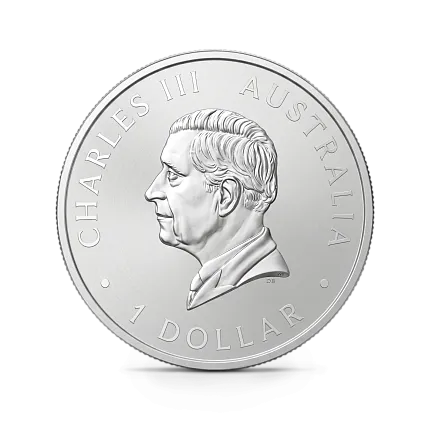 Монета "Коала", 2025 г., Серебро, 31,1 гр., проба 999.9, АВСТРАЛИЯ