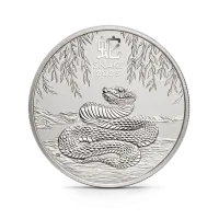 Монета "Лунный календарь Год Змеи", 2025 г., Серебро, 15,55 гр., проба 9999, АВСТРАЛИЯ