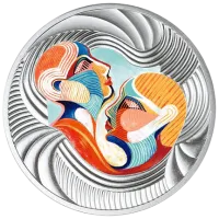 Монета "Ты и Я",  2020 г., Серебро, 17,5 гр., проба 999, КАМЕРУН