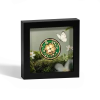 Монета "Клевер", 2025 г., Серебро, 31,1 гр., проба 999.9, ОСТРОВА КУКА