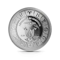 Монета "Знаки зодиака Телец. Подвеска", 2025 г., Серебро, 10 гр., проба 999, КАМЕРУН
