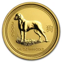 Монета "Год Собаки", 2006 г., Золото, 7,78 гр., проба 999.9, АВСТРАЛИЯ