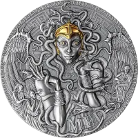 Монета "Медуза", 2023 г., Серебро, 62,2 гр., проба 999, КАМЕРУН