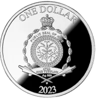 Монета "Годовщина свадьбы",  2023 г., Серебро, 17,5 гр., проба 999, НИУЭ